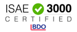 talkiing er ISAE3000 certificeret af BDO